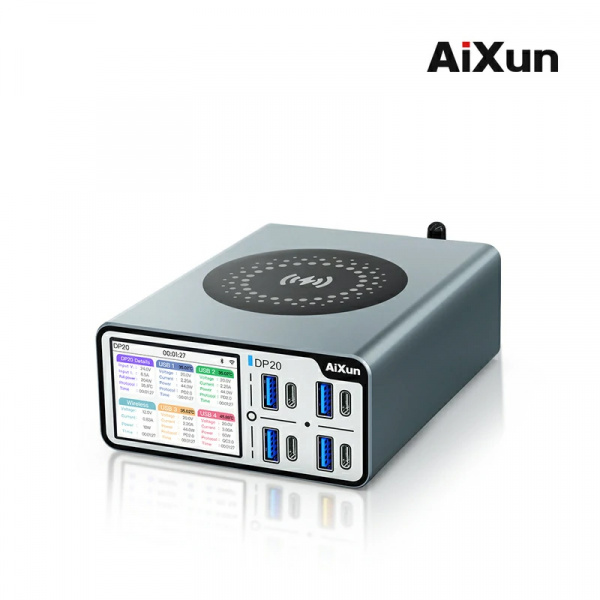 Источник питания AiXun DP20 с функцией беспроводной зарядки